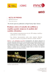 Evalúan cómo el estudio de anfibios y reptiles - MNCN