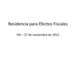 Residencia para Efectos Fiscales