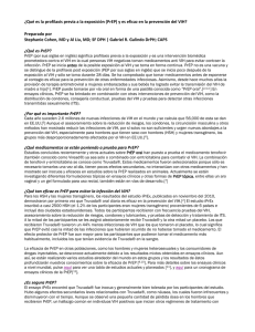 ¿Qué es la profilaxis previa a la exposición (PrEP) y es eficaz en la