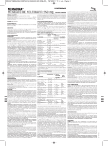 NEMACINA® MESILATO DE NELFINAVIR 250 mg