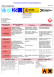 N° CAS 109-94-4. International Chemical Safety Cards