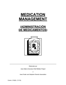 Comm. 315(S) Medication Management (Spanish)