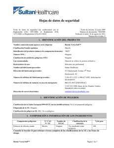 Hojas de datos de seguridad