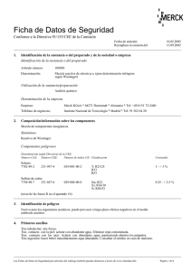 Ficha de Datos de Seguridad