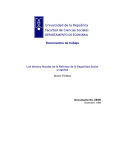 Los efectos fiscales de la Reforma de la Seguridad Social uruguaya.