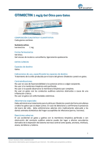 OTIMECTIN 1 mg/g Gel Ótico para Gatos