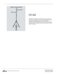 El tripode de iluminación CH-02 cuenta con una barra en forma de T