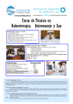 Curso de Técnico en Balneoterapia, Quiromasaje y Spa