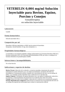 VETERELIN 0004 mg/ml Solución Inyectable para