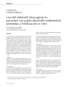 Uso del sildenafil intravaginal en pacientes con