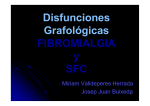 DISFUNCIONES GRAFOLÓGICAS EN FIBROMIALGIA y SFC