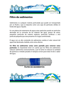 Filtro de sedimentos - Purificadores Agua IGLOO