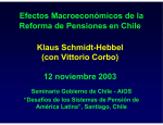 Efectos Macroeconómicos de la Reforma de Pensiones en