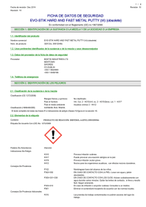 FICHA DE DATOS DE SEGURIDAD EVO-STIK HARD AND