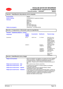 5054 CHLORAMPHENICOL Selective Supplement (Spanish (ES