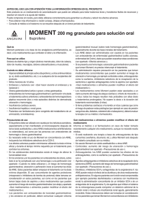 MOMENT 200 mg granulado para solución oral - Angelini