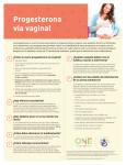 Progesterona vía vaginal - Ohio Better Birth Outcomes