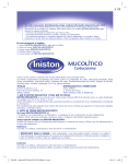 Prospecto Iniston Mucolítico - Iniston, el jarabe para la tos y el