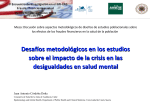 Mesa: Aspectos metodológicos de diseños de estudios