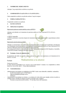 1. NOMBRE DEL MEDICAMENTO Adempas 2 mg comprimidos