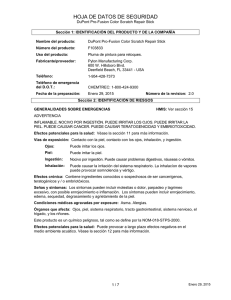 hoja de datos de seguridad - DuPont&trade; Pro