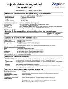 Hoja de datos de seguridad del material