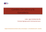 Cambio climático y la ganadería. Licda. Ligia Córdoba Bonilla