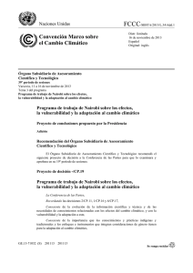 Convenci&oacute;n Marco sobre el Cambio Clim&aacute;tico
