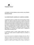 La contaminación acústica en nuestras ciudades