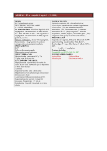 ADRENALINA Ampolla 1 mg/mL ( 1:1000 )