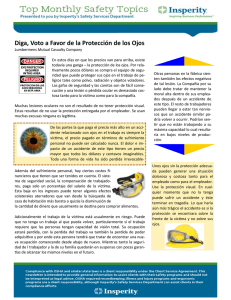 Diga, Voto a Favor de la Protecci&oacute;n de los Ojos