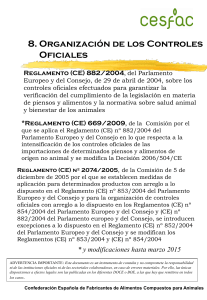 Reglamento (CE) 882/2004