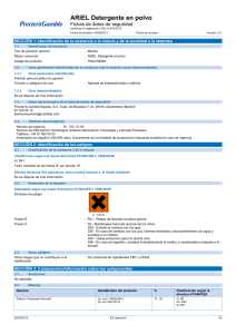 ARIEL Detergente en polvo