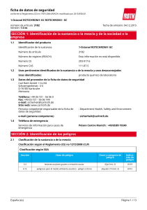 Ficha de Datos de Seguridad: 1