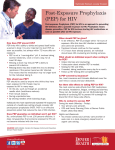 Post-Exposure Prophylaxis (PEP) for HIV