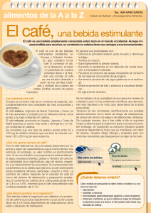 El café, una bebida estimulante