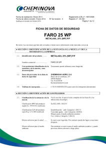 FARO Ficha de Seguridad