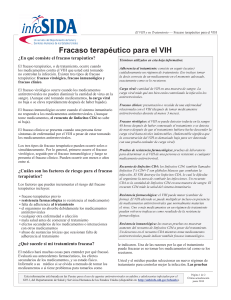 Fracaso terapéutico para el VIH