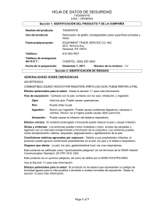 Hoja de seguridad