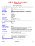 Hoja de datos de seguridad del material