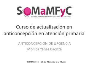 2016 Píldora Anticonceptiva de Urgencia (PAU)