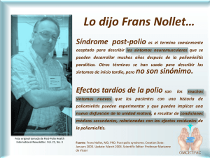 Frans Nollet, MD, PhD. Post-polio syndrome. Creation Date