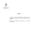 SUMARIO 1. Acuerdo de la Mesa del Parlamento de Navarra sobre