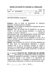 Escrito al Consulado de España en caso de retorno
