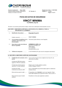 VINCIT MINIMA MSDS CLP