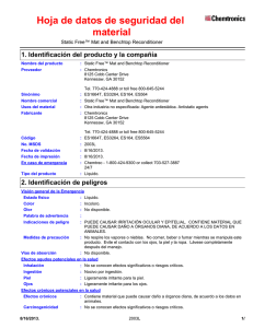 Hoja de datos de seguridad del material