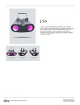 J-Six es un efecto de LED tipo moonflower con 112
