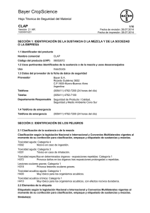 Hoja de seguridad CLAP