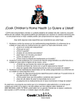 ¡Cook Children`s Home Health Lo Quiere a Usted!