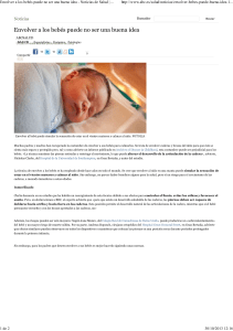 Envolver a los beb&eacute;s puede no ser una buena idea